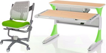 Комплект стол-парта Comf-pro Harvard BD-333 с креслом Angel new КС02W С креслом Green/2229-F 