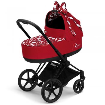 Коляска для новорожденных Cybex Priam III Jeremy Scott Petticoat Red (шасси на выбор) шасси Matt Black