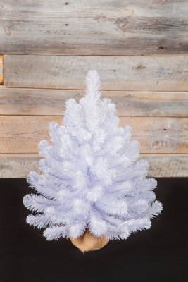 Ель Triumph Tree Исландская в мешочке белоснежная 60 см