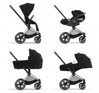 Прогулочная коляска Cybex Priam IV FE Simply Flowers Dream Grey (шасси на выбор) 6