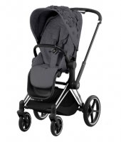 Прогулочная коляска Cybex Priam и e-Priam IV FE Simply Flowers Dream Grey (шасси на выбор) 8