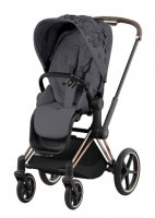 Прогулочная коляска Cybex Priam и e-Priam IV FE Simply Flowers Dream Grey (шасси на выбор) 7