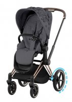 Прогулочная коляска Cybex Priam и e-Priam IV FE Simply Flowers Dream Grey (шасси на выбор) 3