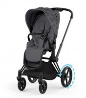 Прогулочная коляска Cybex Priam и e-Priam IV FE Simply Flowers Dream Grey (шасси на выбор) 1