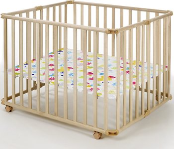 Детский манеж-кроватка Geuther Ameli (Гейтер Амели) Натуральный (цвет дна 37)