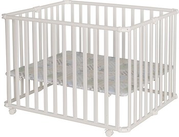 Детский манеж-кроватка Geuther Ameli (Гейтер Амели) Белый (цвет дна - 04)