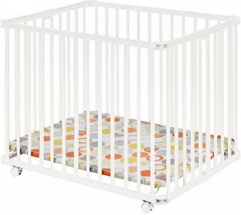 Детский манеж-кроватка Geuther Ameli (Гейтер Амели) Белый (цвет дна - 26)
