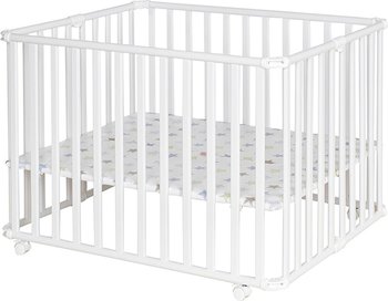 Детский манеж-кроватка Geuther Ameli (Гейтер Амели) Белый (цвет дна - 32)