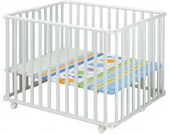 Детский манеж-кроватка Geuther Ameli (Гейтер Амели) Белый (цвет дна - 29)