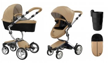 Коляска 2 в 1 Mima Xari 4G Latte (Starter Pack и шасси на выбор) шасси Aluminium 4G