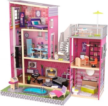 Дом мечты Барби KidKraft &quot;Глянец&quot;, с мебелью 35 предметов и бассейном (65833_KE)