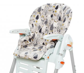 Съемный чехол Vamvigvam Мишутки для стульчика для кормления (водостойкое покрытие) Happy Baby William 