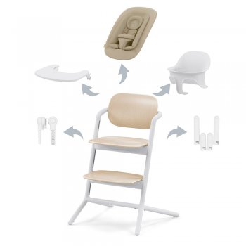 Стульчик для кормления Cybex Lemo 4 в 1 Sand White