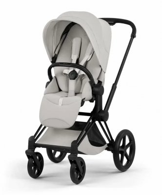 Прогулочная коляска Cybex Priam V Сity Grey (шасси на выбор) шасси Matt Black