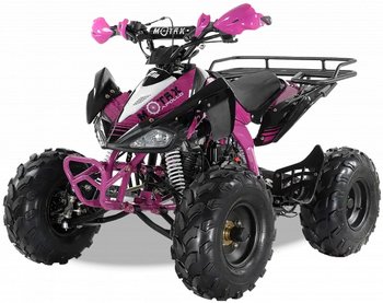 Квадроцикл подростковый бензиновый MOTAX ATV T-Rex Super LUX 125 сс Черно-розовый