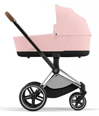 Коляска для новорожденных Cybex Priam и e-Priam IV Peach Pink (шасси на выбор) шасси Chrome Brown