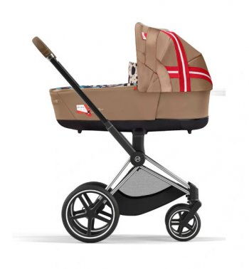 Коляска для новорожденных Cybex Priam и e-Priam IV FE Karolina Kurkova One Love (шасси на выбор) шасси Chrome Brown