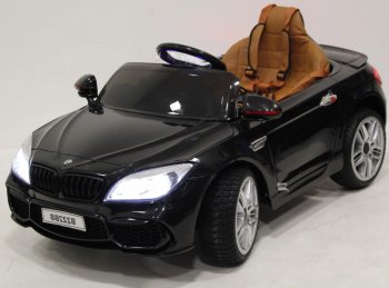 Детский электромобиль RiverToys BMW B222BB с дистанционным управлением Черный