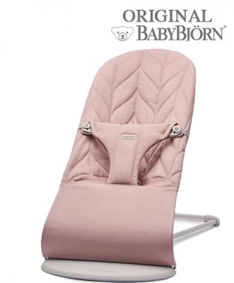 Детский шезлонг BabyBjorn Bliss Cotton New 0061.22/Petal Dusty Pink