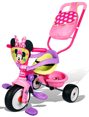 Трехколесный велосипед трансформер с сумкой &quot;Минни Маус&quot; Smoby Minnie 444248 Minnie