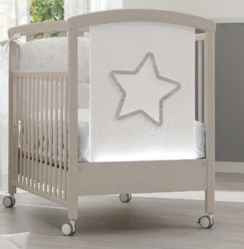Кровать Erbesi Star LED Песочный выбеленный