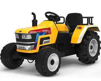 Электромобиль-трактор Rivertoys O030OO с дистанционным управлением Желтый глянец