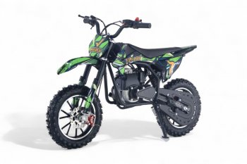 Детский бензиновый мотоцикл Rivertoys ROBY Зеленый