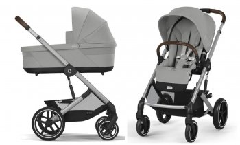 Коляска 2 в 1 Cybex Balios S Lux 2025 на шасси Silver