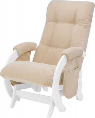 Кресло для кормления и укачивания Milli Smile (Каркас Молочный дуб) Молочный дуб, ткань Verona Vanilla