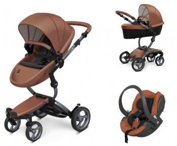 Коляска 3 в 1 Mima Xari 4G Camel (Starter Pack и шасси на выбор) шасси Graphite Grey 4G