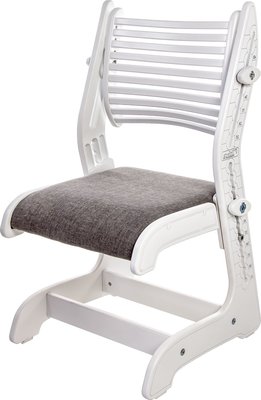 Регулируемый стул Trifecta M Белый/светло-серая ткань