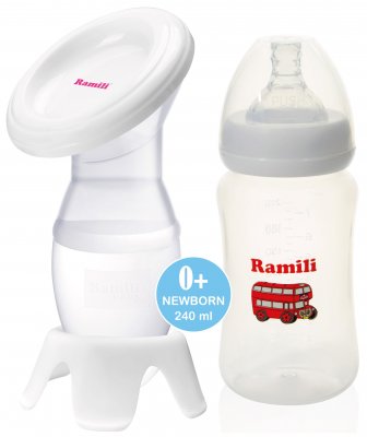 Ручной молокоотсос Ramili MC200 с бутылочкой 240ML (MC200240ML) 