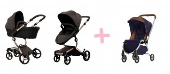 Коляска 2 в 1 Mima Xari Max Chocolate Champagne/Chocolate/Black