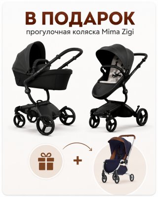 Коляска 2 в 1 Mima Xari Max Chocolate Champagne/Chocolate/Black