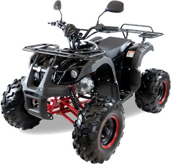 Квадроцикл подростковый бензиновый MOTAX ATV Grizlik Super LUX 125сс Черно-красный