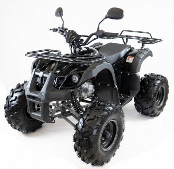 Квадроцикл подростковый бензиновый MOTAX ATV Grizlik Super LUX 125сс Черный