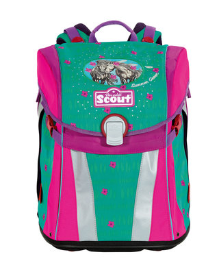 Школьный рюкзак Scout Sunny Зелёное лето с наполнением 4 предмета Зелёное лето