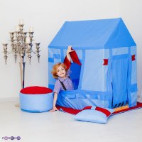 Текстильный домик-палатка с пуфиком для мальчика Paremo Замок Бристоль PCR116-01 2