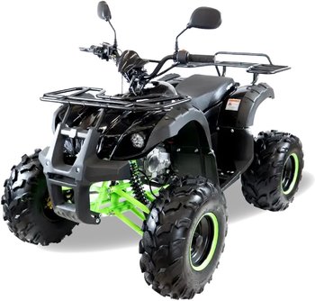 Квадроцикл детский бензиновый MOTAX ATV Grizlik-7 110 сс Черный/зеленая рама