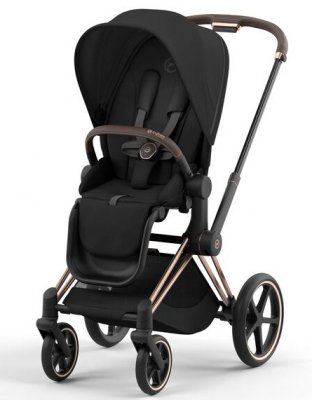 Прогулочная коляска Cybex Priam и e-Priam IV Sepia Black (шасси на выбор) 