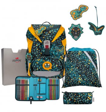 Школьный ранец DerDieDas ErgoFlex Buttons &quot;Время динозавров&quot;