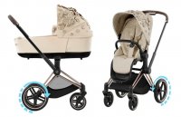 Коляска 2 в 1 Cybex Priam и e-Priam IV FE Simply Flowers Nude Beige (шасси на выбор) 4