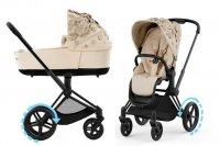 Коляска 2 в 1 Cybex Priam и e-Priam IV FE Simply Flowers Nude Beige (шасси на выбор) 2