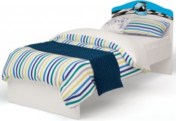 Детская кровать ABC King La-Man Голубой 190*90