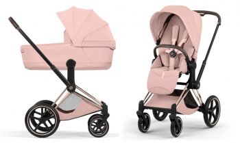 Коляска 2 в 1 Cybex Priam V Peach Pink (шасси на выбор)