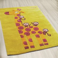 Детский ковёр в комнату Pansky Жираф и обезьянки (110*160) 3