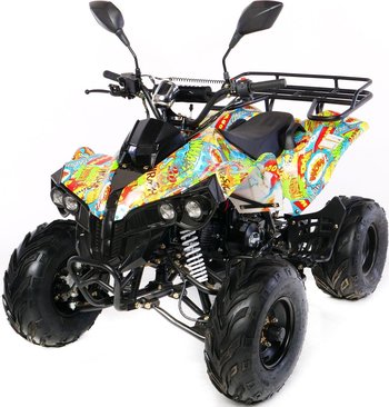 Квадроцикл подростковый бензиновый MOTAX ATV Raptor-LUX 125 сс Бомбер