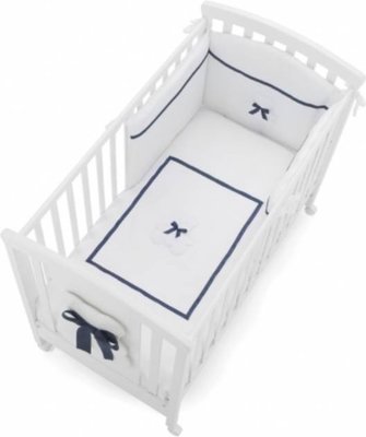 Детская кроватка Erbesi Bubu (Эрбеси Бубу) белый/синий