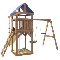 Детская площадка IgroWoods с трапецией и качелями гнездо 60 см 3