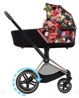 Коляска для новорожденных Cybex Priam и e-Priam IV FE Spring Blossom Dark (шасси на выбор) 4